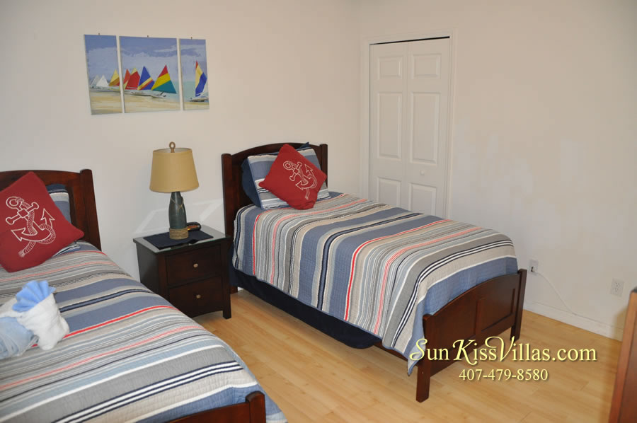Pelican Point Disney Vacation Home Rental Twin Bedroom 2