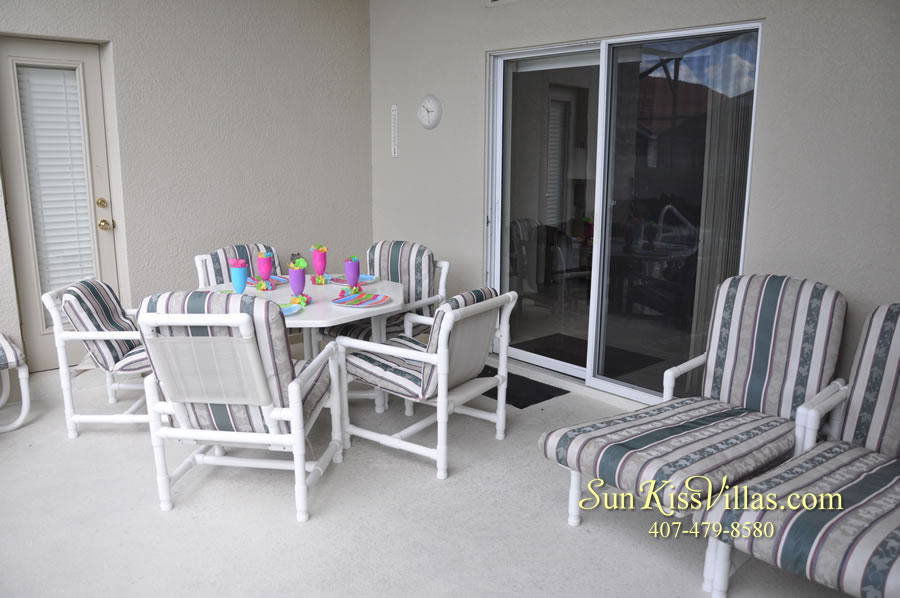 Pelican Point Disney Vacation Home Rental Covered Lanai